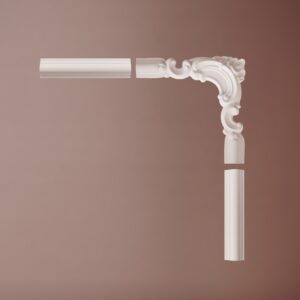 Chenar din poliuretan, Manavi, CR810BR - 21x1.8x21 cm